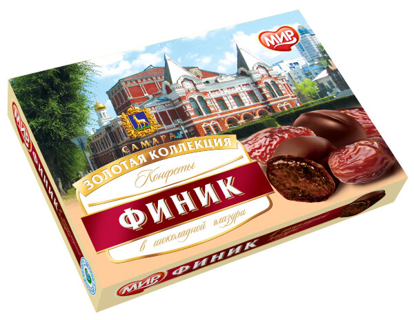 №2 КФ МИР Финики в шоколадной глазури 160г  в Улан-Удэ