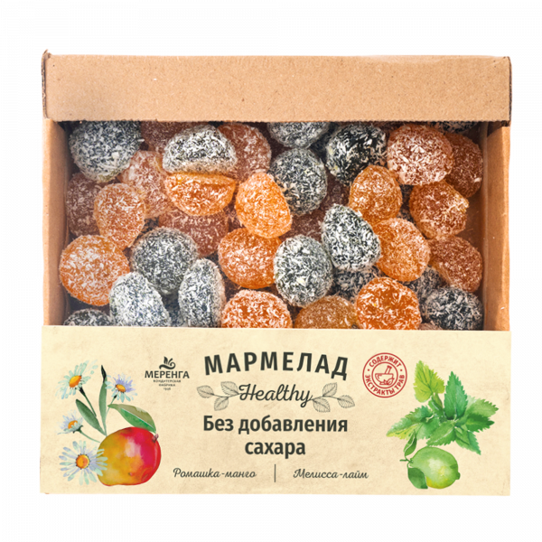№1 Меренга Мармелад в кокосовой обсыпке Ромашка+Мелисса , 800г     в Улан-Удэ
