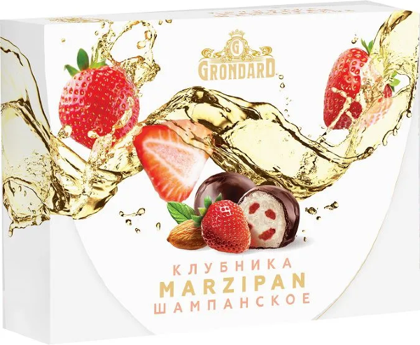 №1 TM Grondard       (10185) Конфеты глазированные Марципановые Клубника и Шампанское, 98г в Улан-Удэ